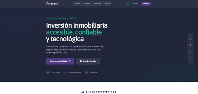 Tokenit | Tokenized Real Estate Investment - Landing